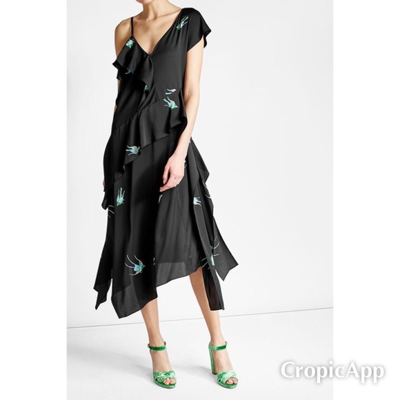 dvf bird dress